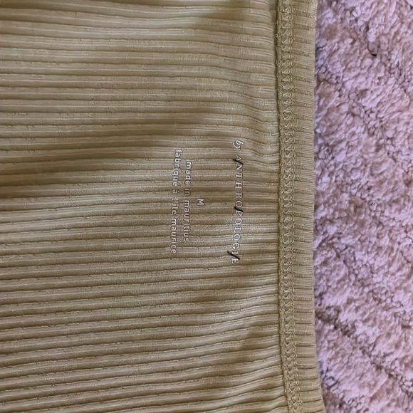 Anthropologie Ruched Layered Tank Green Brown Chocolate size M - Picture 7 of 7